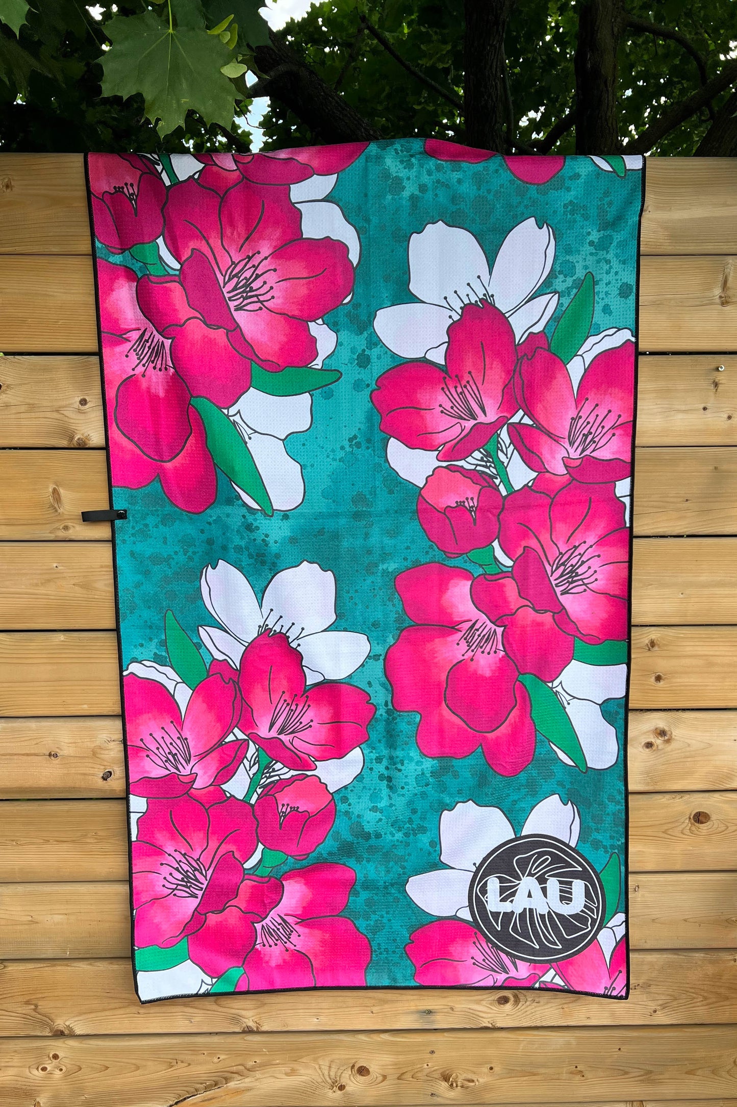 Serviette de plage en microfibre gaufrée Petal