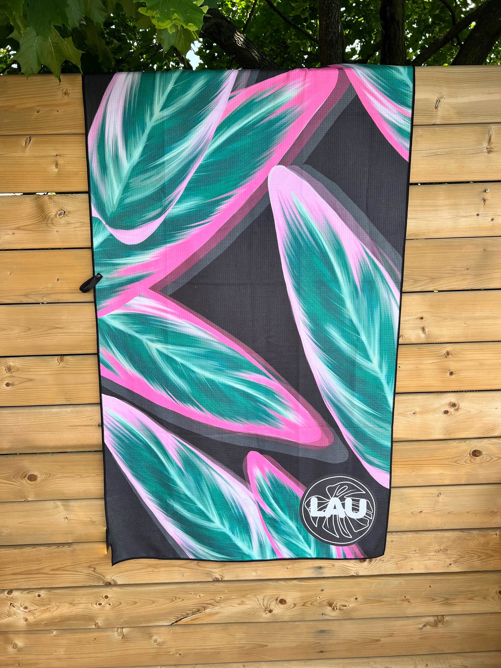 Natural Waffle Microfiber Beach Towel