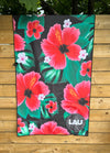 Tropical Waffle Microfiber Beach Towel