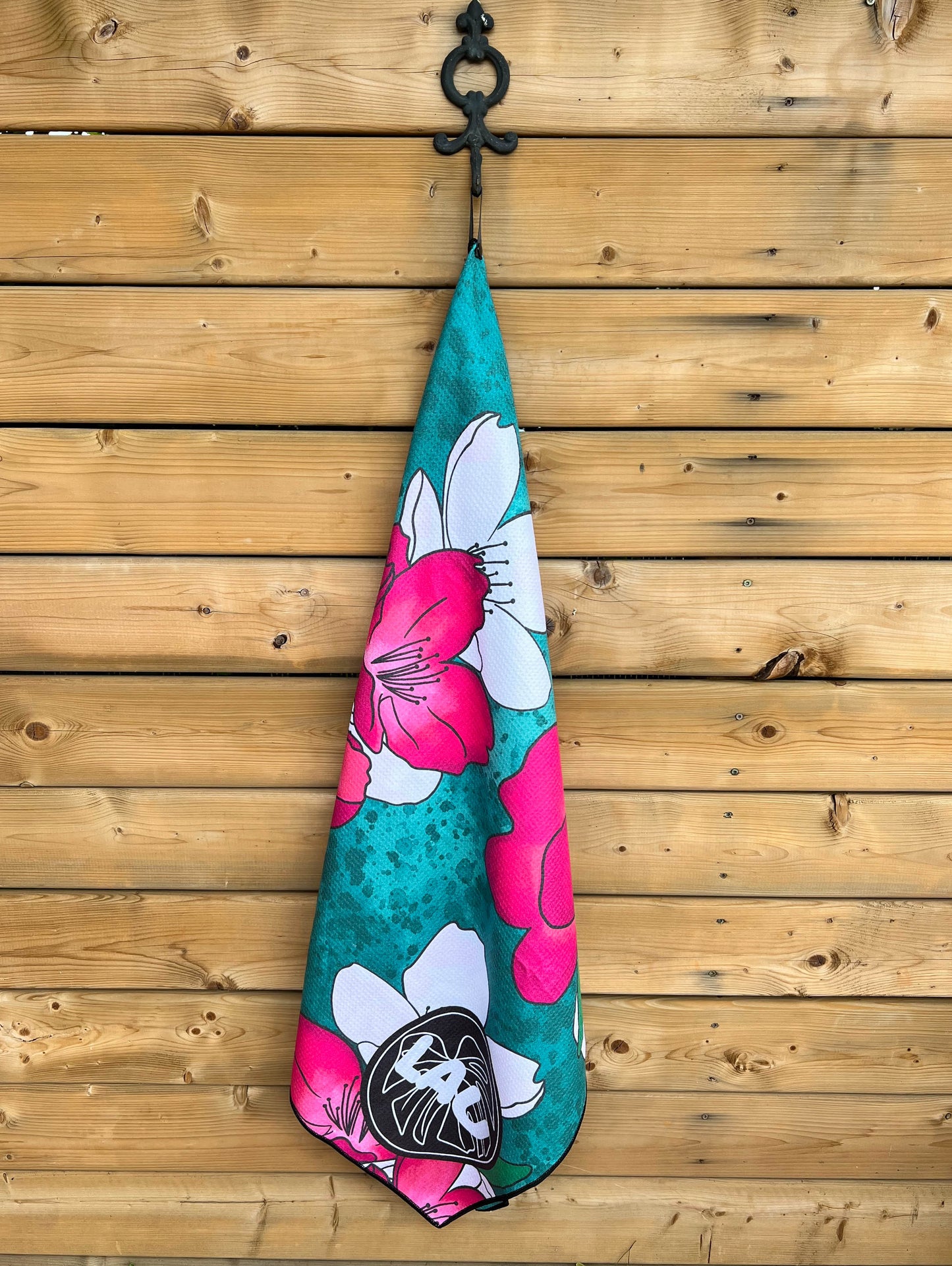 Serviette de plage en microfibre gaufrée Petal