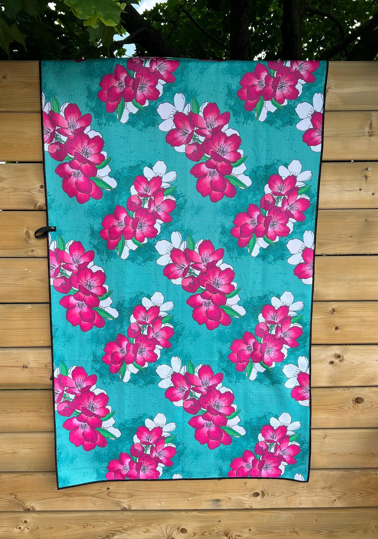 Serviette de plage en microfibre gaufrée Petal
