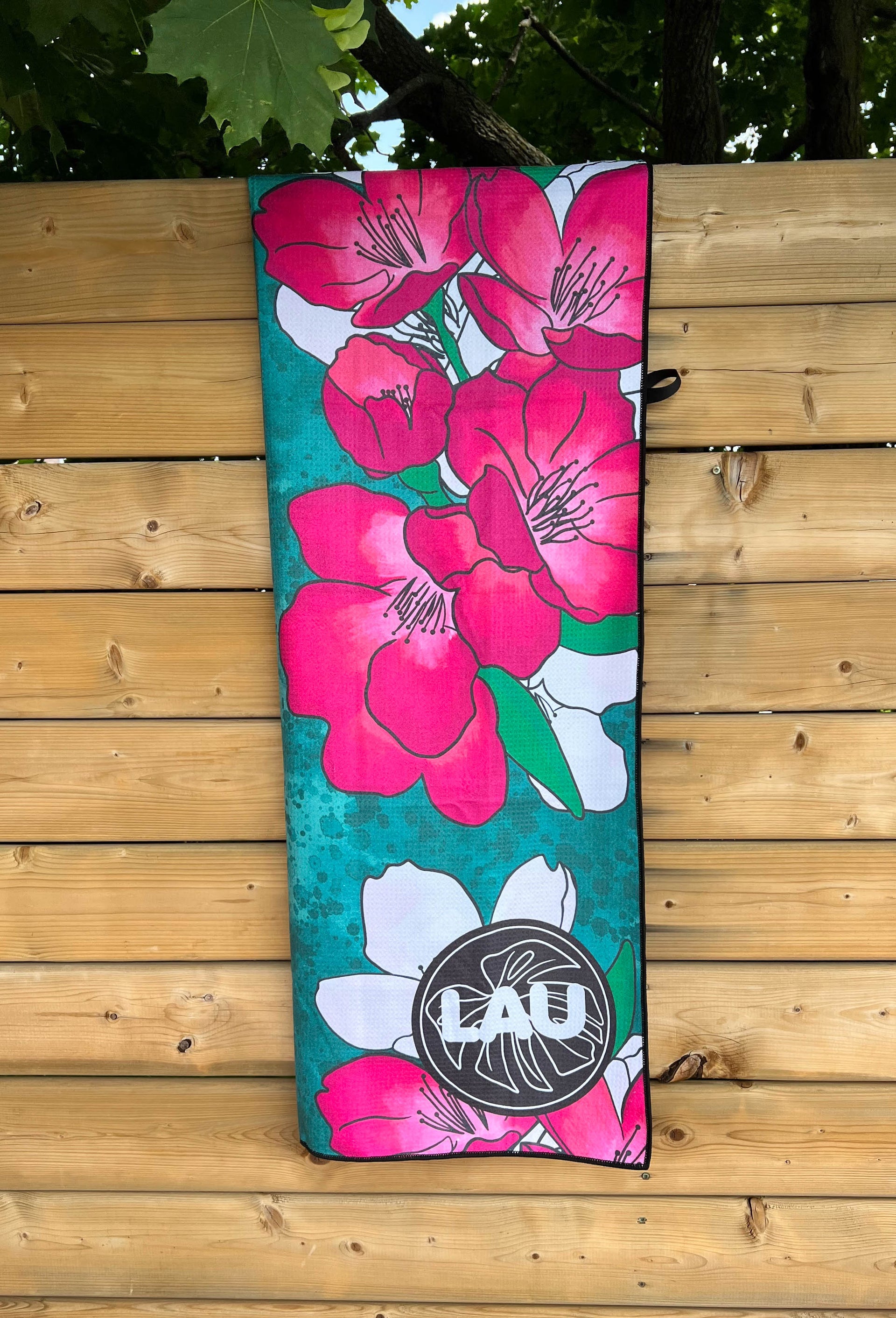 Serviette de plage en microfibre gaufrée Petal
