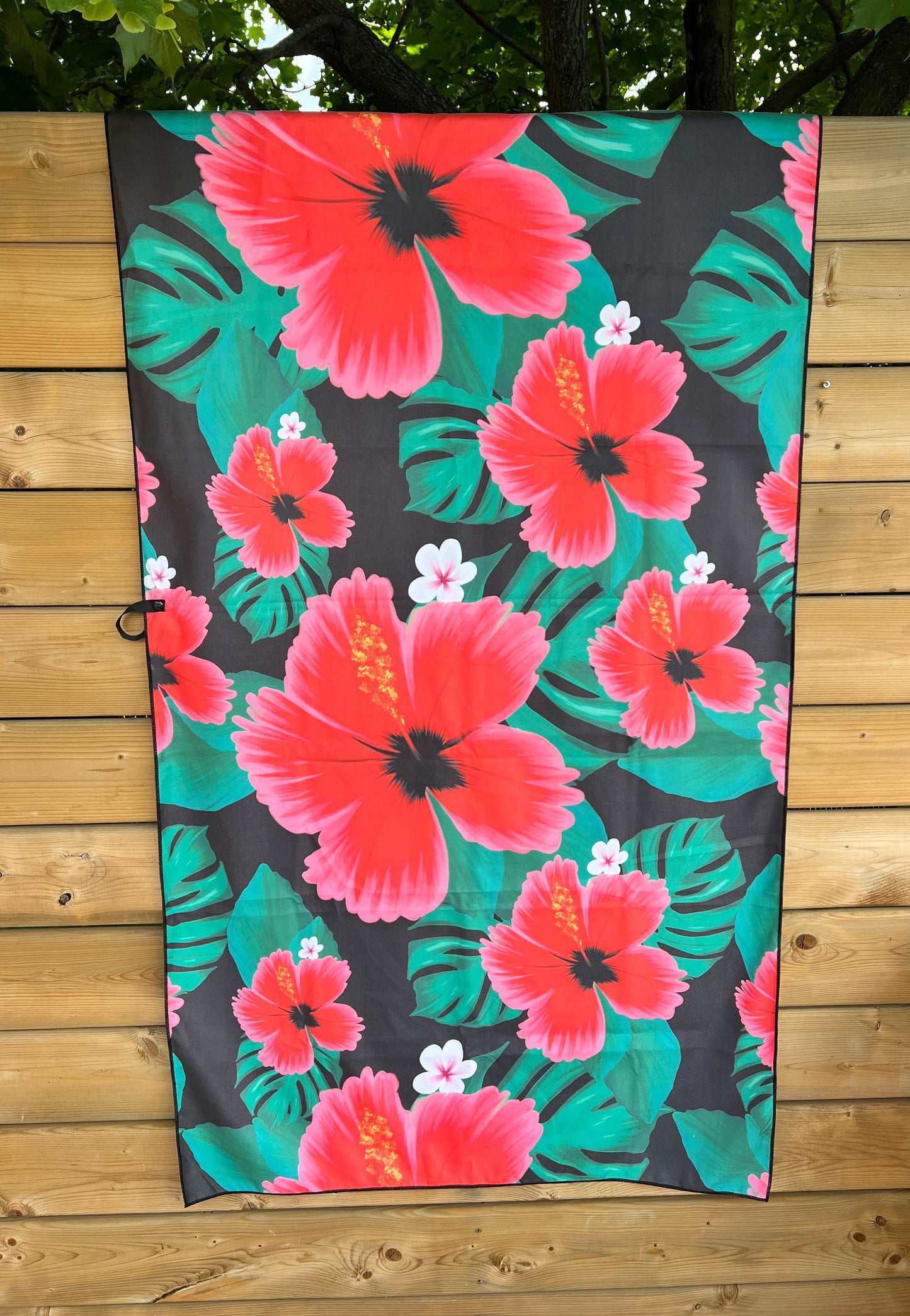 Serviette de plage en microfibre suède Tropical