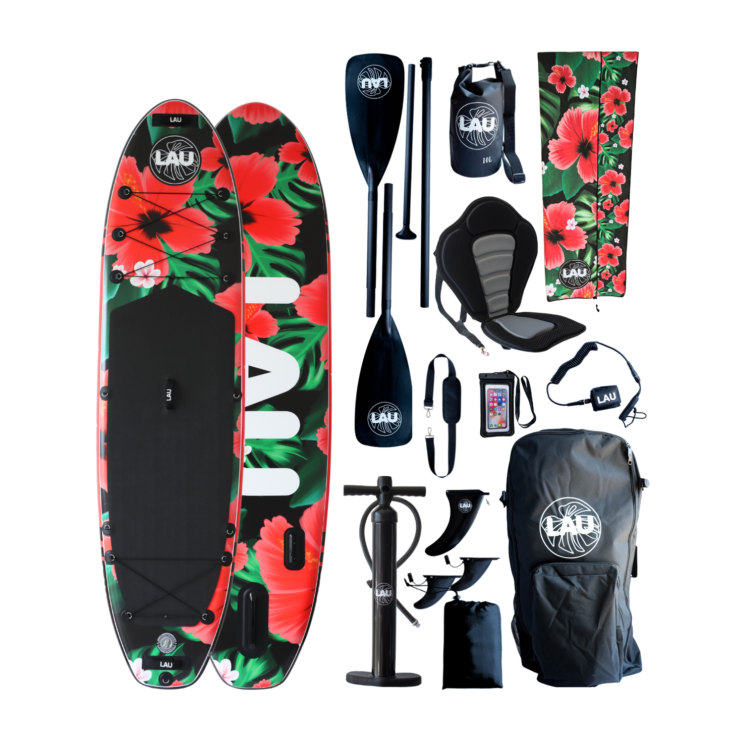 Tropical- 10'6 All-around- Paddle board gonflable