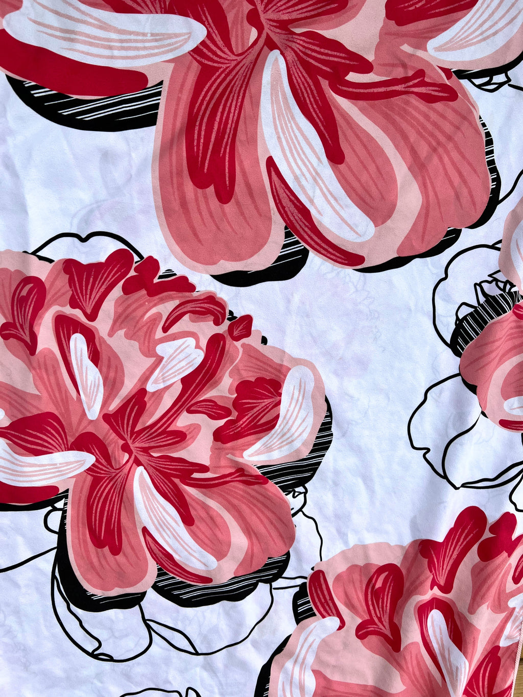Serviette en microfibre modèle "Floral"
