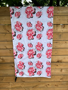 Serviette en microfibre modèle &quot;Floral&quot;