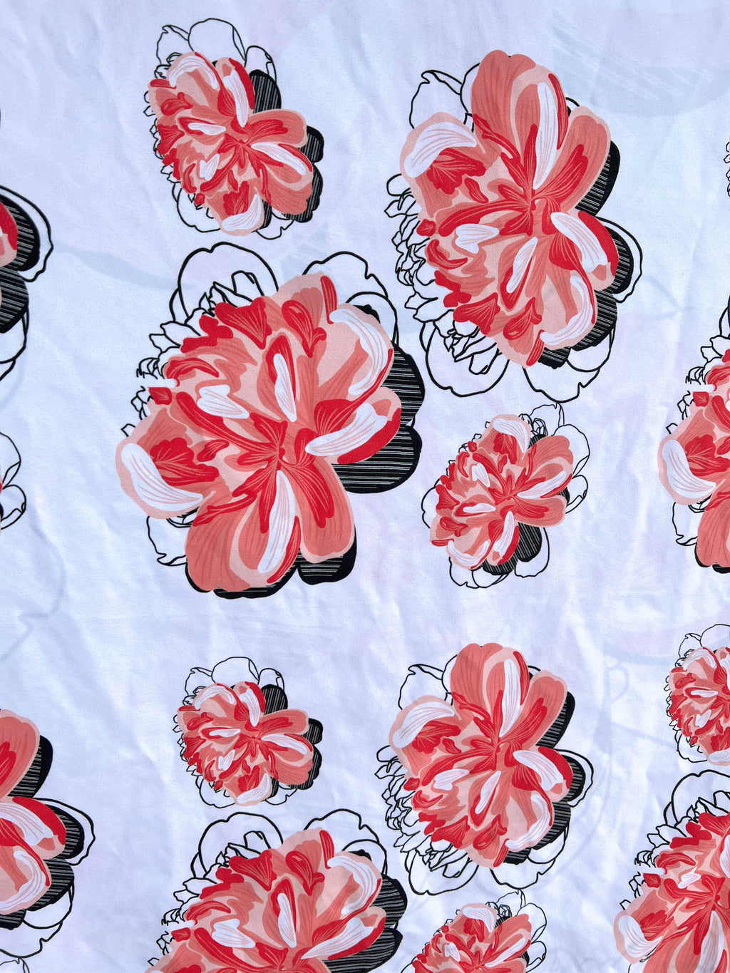 Serviette en microfibre modèle "Floral"