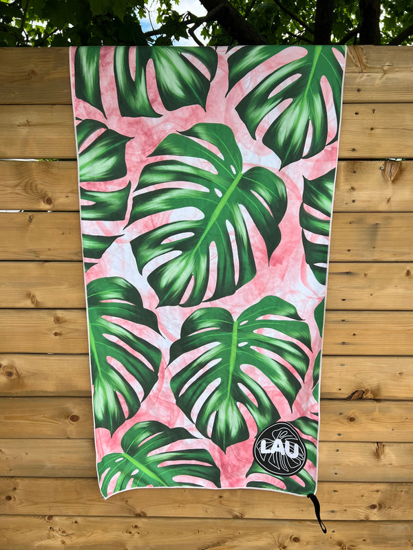 Serviette sport en microfibre modèle &quot; Botanical&quot;
